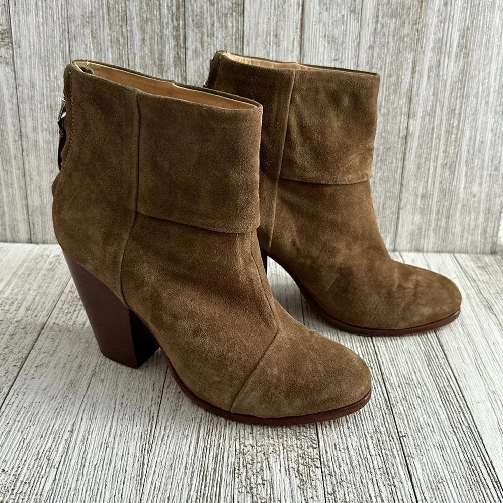 Rag & Bone Women's Olive green Classic Newbury Booties